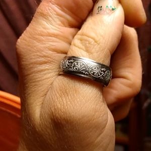 Sterling silver thumb ring